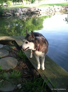 Jo on water edge